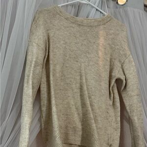 Old Navy Light Beige Crewneck Sweater